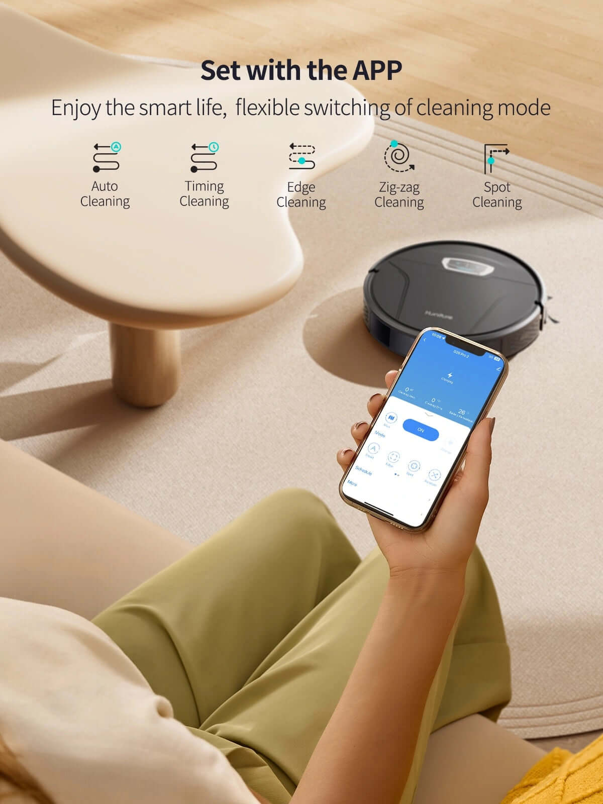 Honiture G20 Pro 4500Pa Cyclone Suction Enhanced Navigation and Obstacle Robot Vacuum