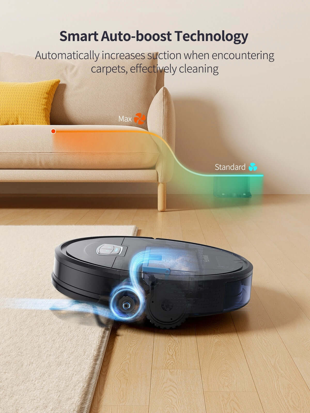 Honiture G20 Pro 4500Pa Cyclone Suction Enhanced Navigation and Obstacle Robot Vacuum