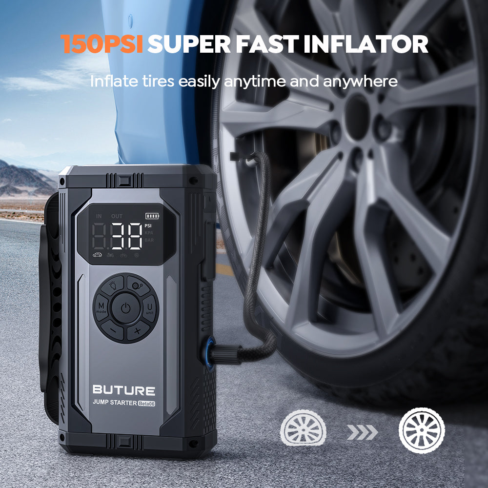 Buture Beta06 Car Jump Starter 4000A with Air Compressor
